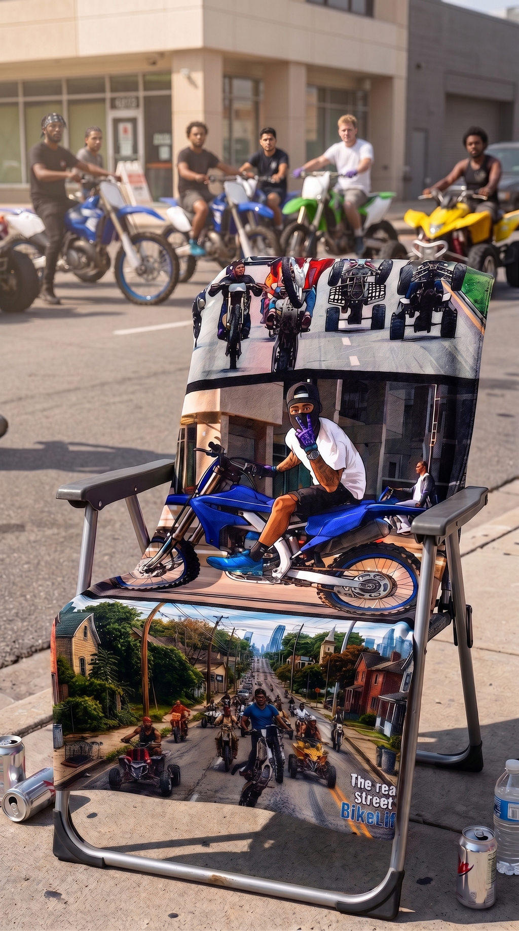Serviette de Plage Microfibre "The Real Street BikeLife" – L'Esprit Urbain à l'État Pur